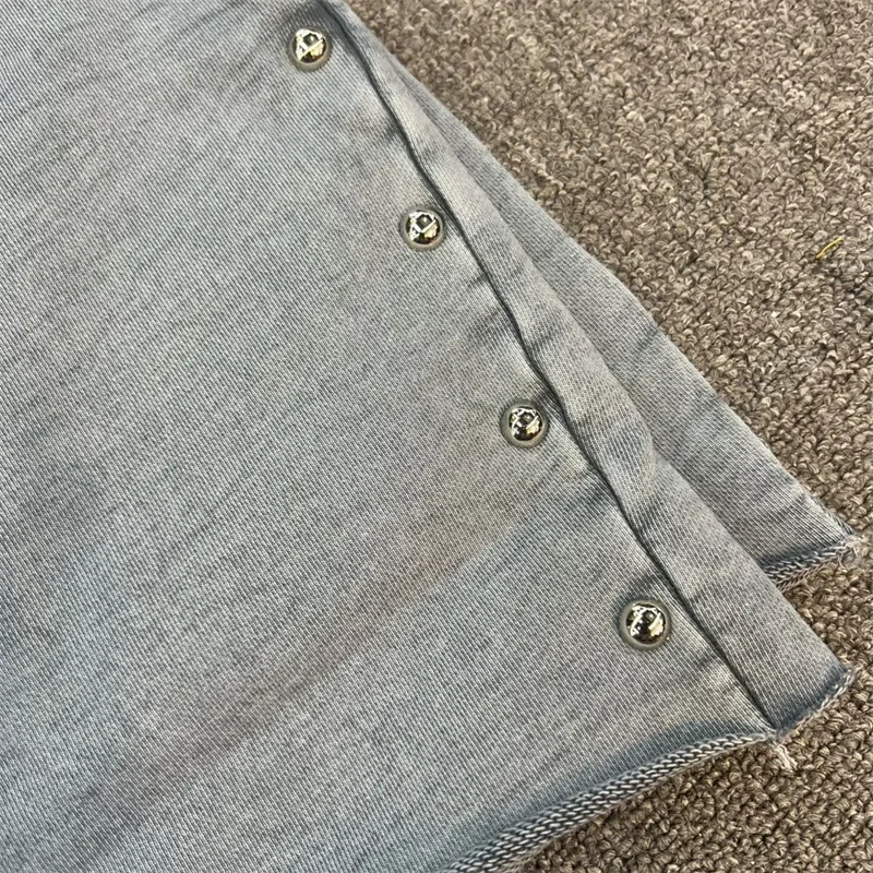 Винтажные потертые спортивные мужские шорты Saint в стиле хип-хоп на шнурке