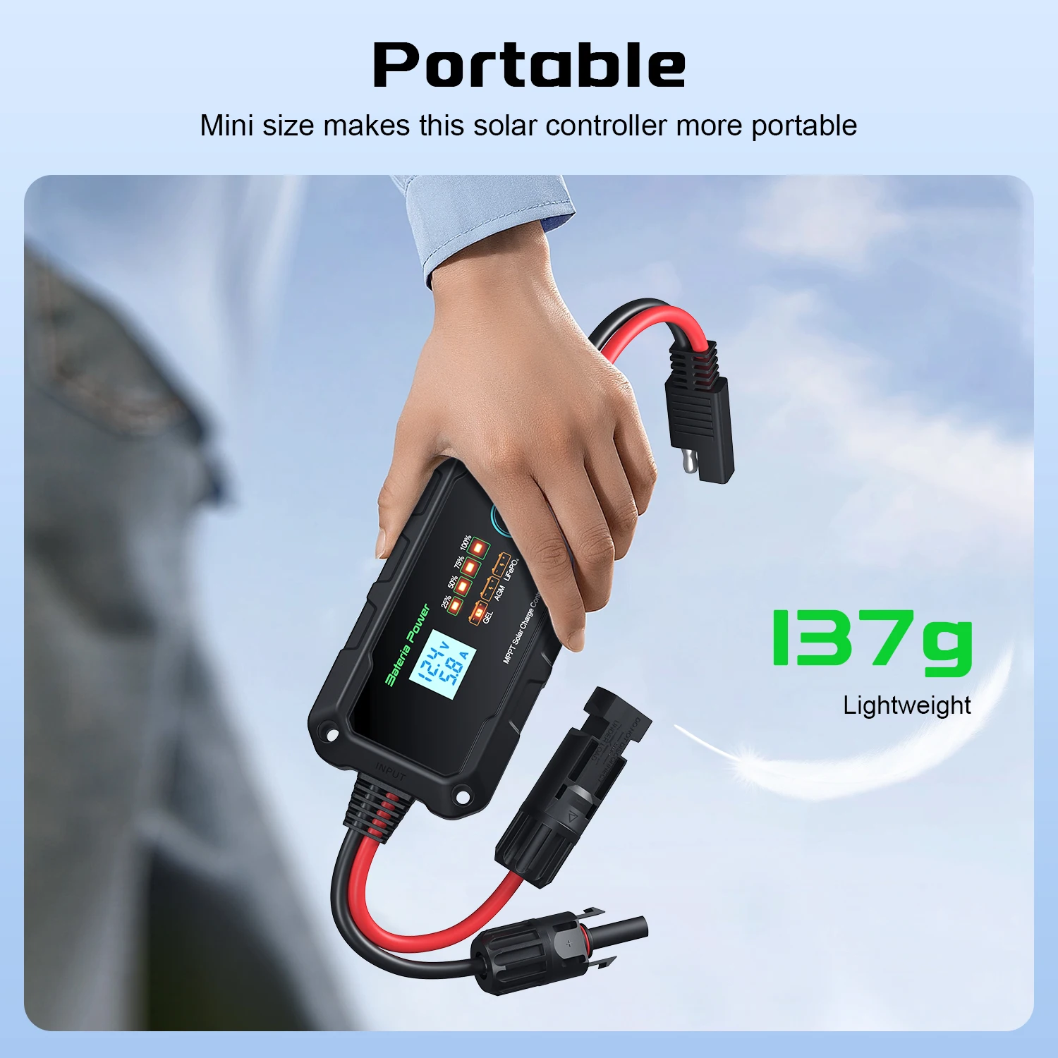 Контроллер заряда солнечной батареи MPPT 10A 12V