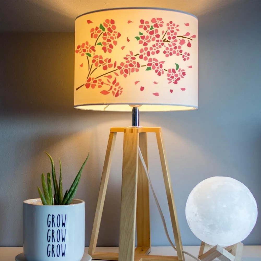 Трафарет для рисования цветов сливы 8 3x11 7 дюйма большой шаблон многоразовый