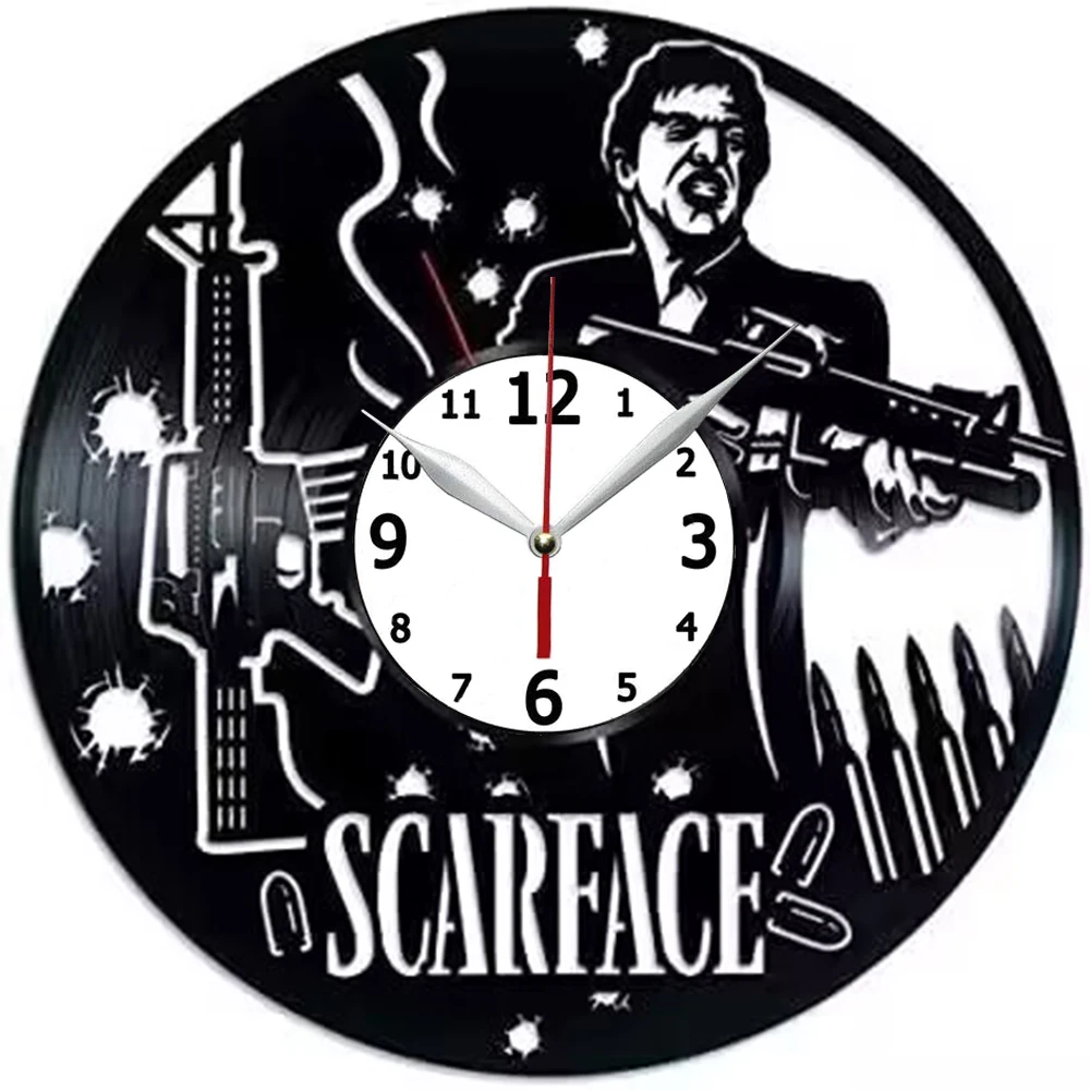 

Al Pacino Vinyl Record Wall Clock Compatible 12 inch (30cm) Black Gift Surprise Ideas Best Friends and Family Birthdays Decor Ar