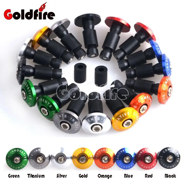 

Универсальные мотоциклетные уличные велосипедные Грипсы 7/8 дюйма, заглушки для руля, подходят для Honda Kawasaki Suzuki Yamaha BMW Ducati