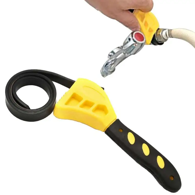 

Belt Strap Wrench Adjustable Wrench Sets Use As Jar Opener Pipe Wrench Rubber Strap Wrenches Used By Mechanics Plumbers