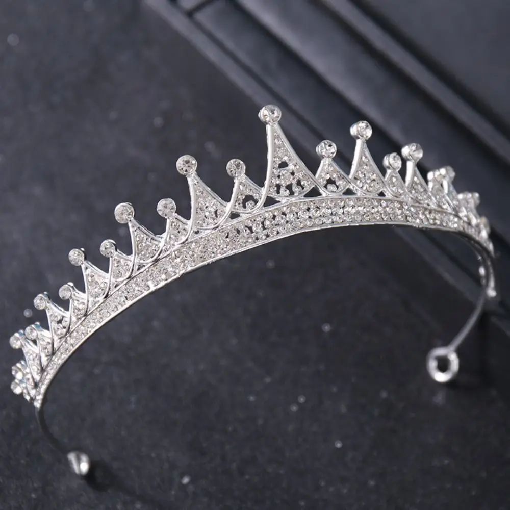 

Hair Jewelry Hair Accessories Alloy Girls Gift Bar Mitzvah Crown Baroque Crystal Tiara Bridal Crowns Women Hair Hoop