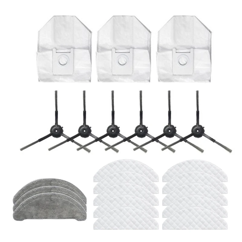 

Одноразовая для швабры пылесборники, пригодные для переработки швабры, боковая щетка, запчасти, аксессуары для ROIDMI EVE Plus, робот-уборочная ма...