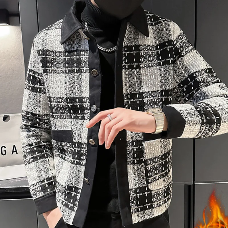 Социальная мужская куртка однобортная винтажная куртка-бомбер повседневная