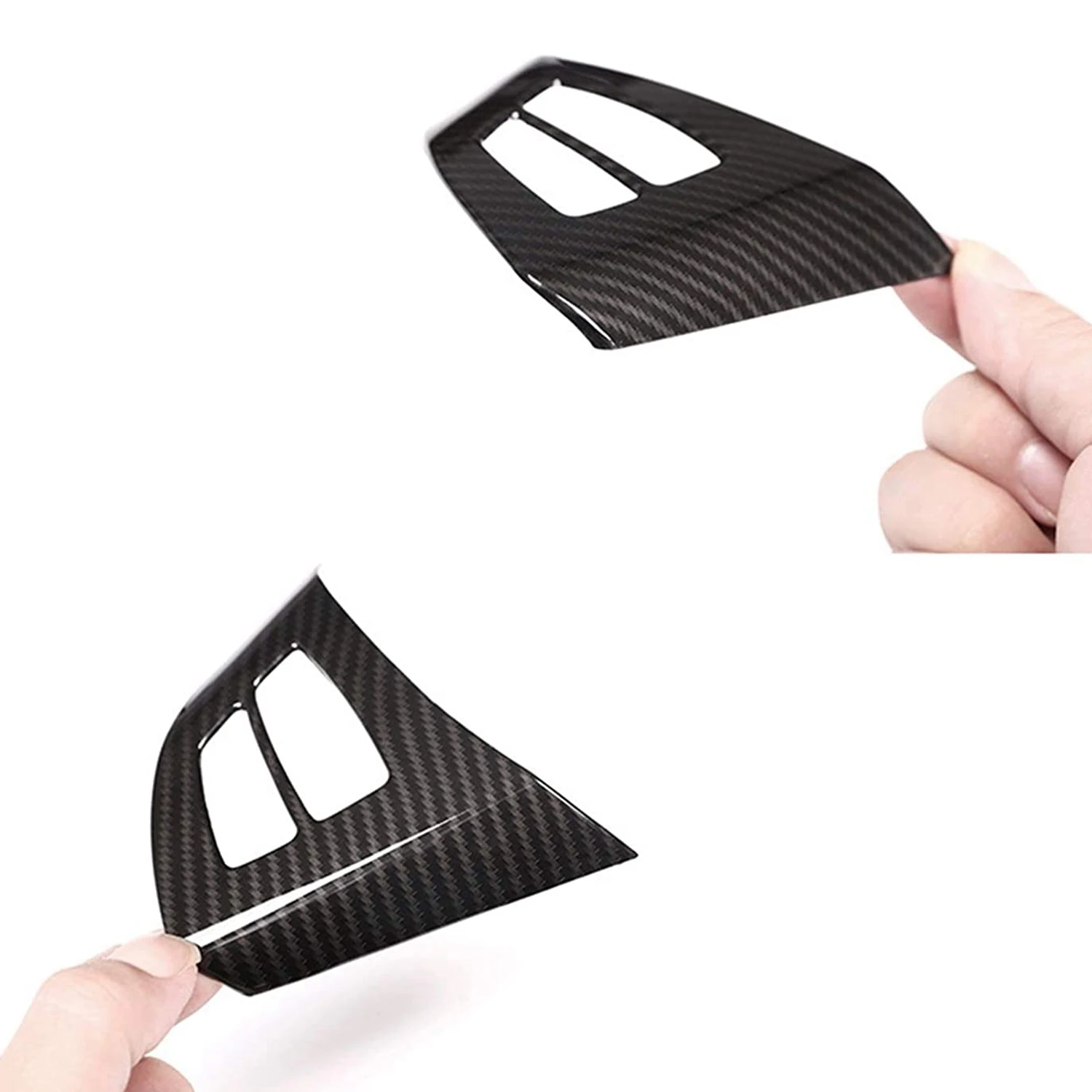 Панель переключателя рулевого колеса в стиле автомобиля из углеродного волокна