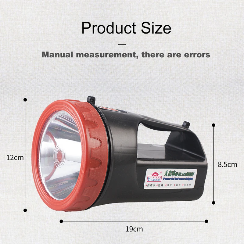 

LED spotlight High intensity searchlight durable fall proof outdoor portable