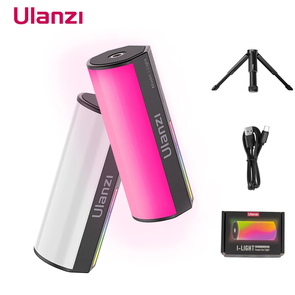 

Мини-светильник Ulanzi i-Light, Магнитный ручной светильник RGB, светодиодный светильник для видеосъемки 2500-9000K, заполняющий светильник для фотосъе...