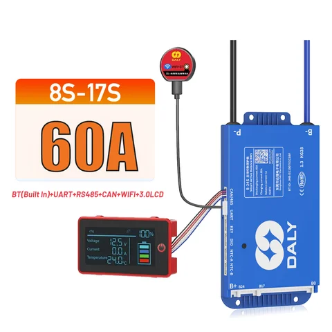 DALY Smart BMS 4S-16S 40/60A для LiPo4/Li-ion/LTO с Bluetooth