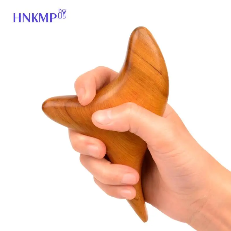 

1pc New Body Neck Relax Blood Circulation Wooden Massager Triangle Trigeminal Fragrant Wood Reflexology Tool SPA Therapy