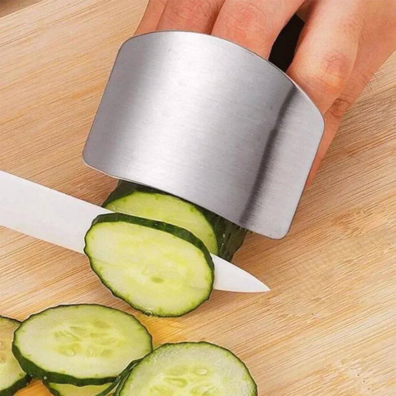 

Stainless Steel Finger Guard Anti Hand Cut Protector Knife Blade Safe Vegetable Cutting Protection Kitchen Gadget Useful Tools