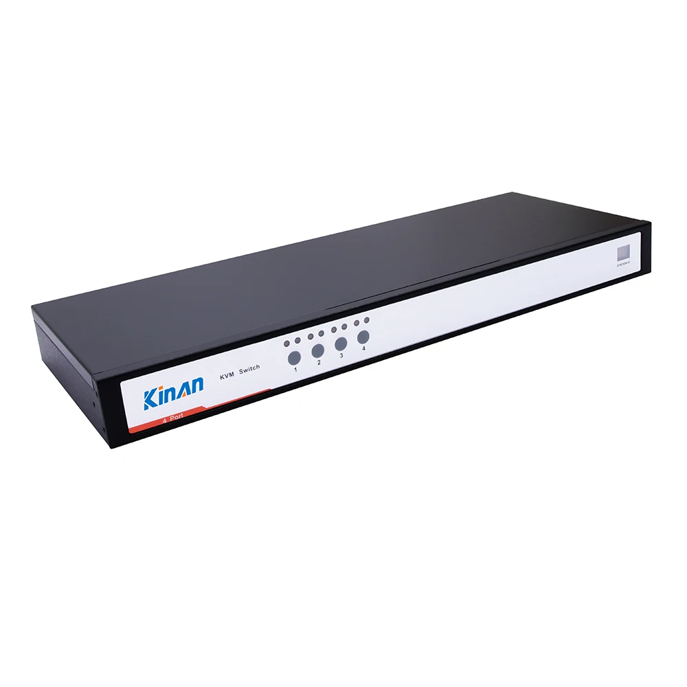 

Kinan New Design 4 Ports VGA Type LCD Kvm Switch Rackmount Kvm Switches