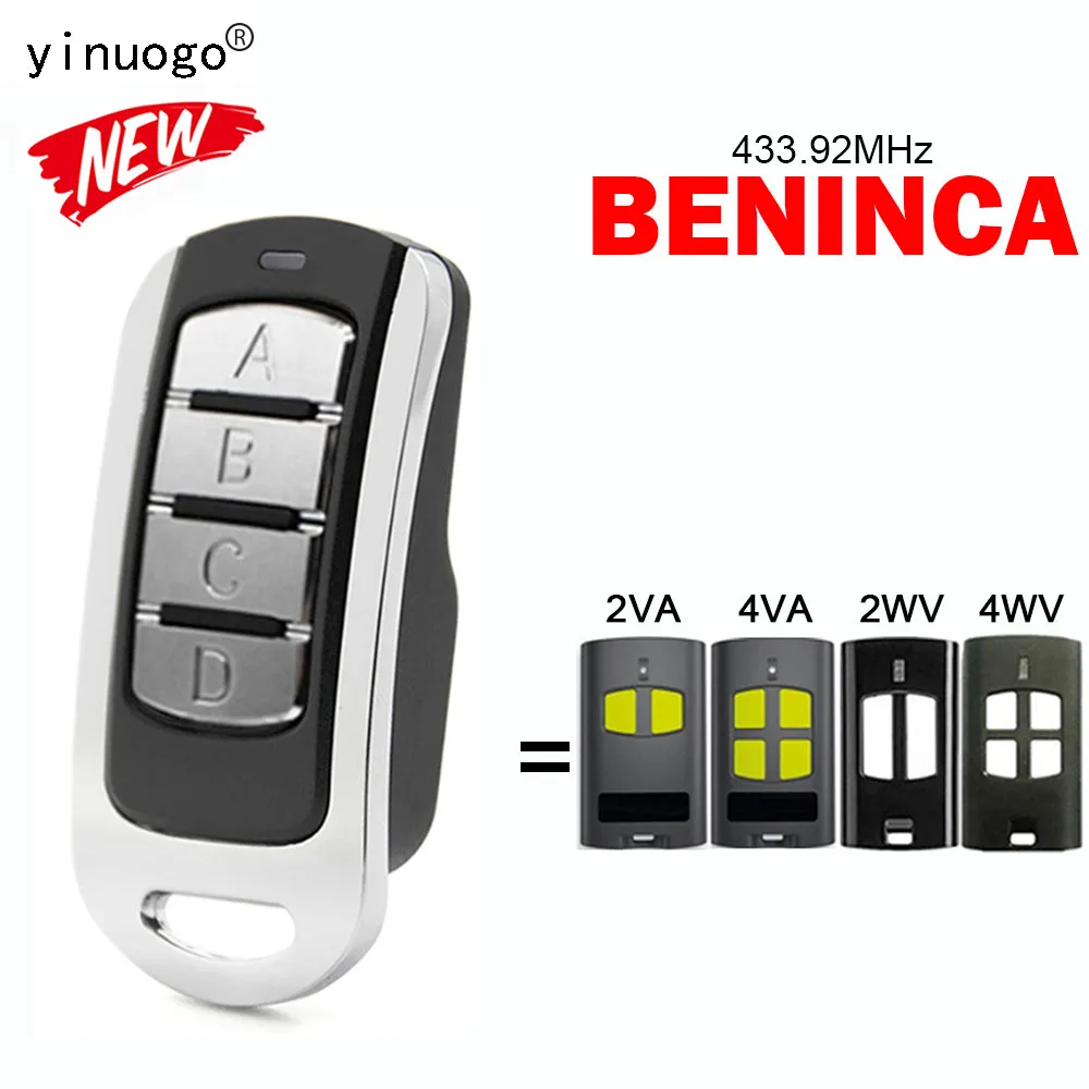 

For BENINCA TO.GO 2VA 4VA 2WV 4WV Garage Door Remote Control 433.92MHz Rolling Code BENINCA Remote Control Gate Transmitter