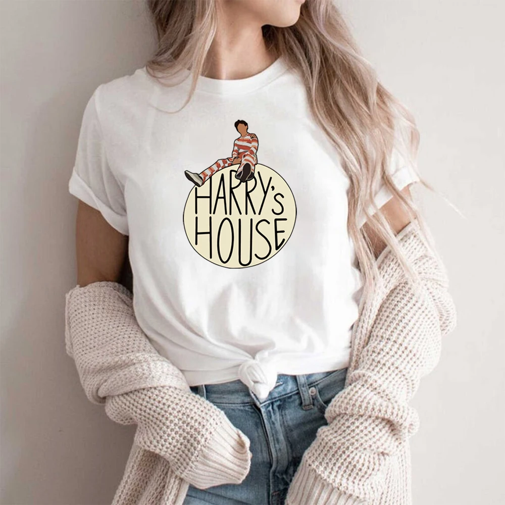 

Cute Harry's House T-Shirt TPWK HS Graphic Tee Women Y2K Aesthetic Tee As It Was Music Shirts Fine Line Kawaii Harajuku Tops