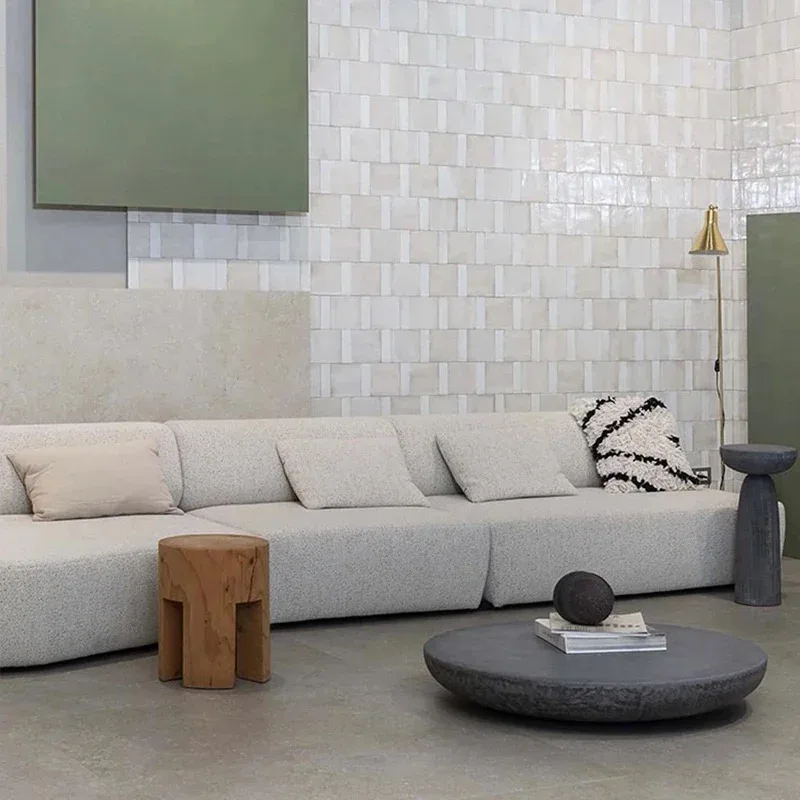 Круглый боковой столик в скандинавском стиле с грибами современные дизайнерские