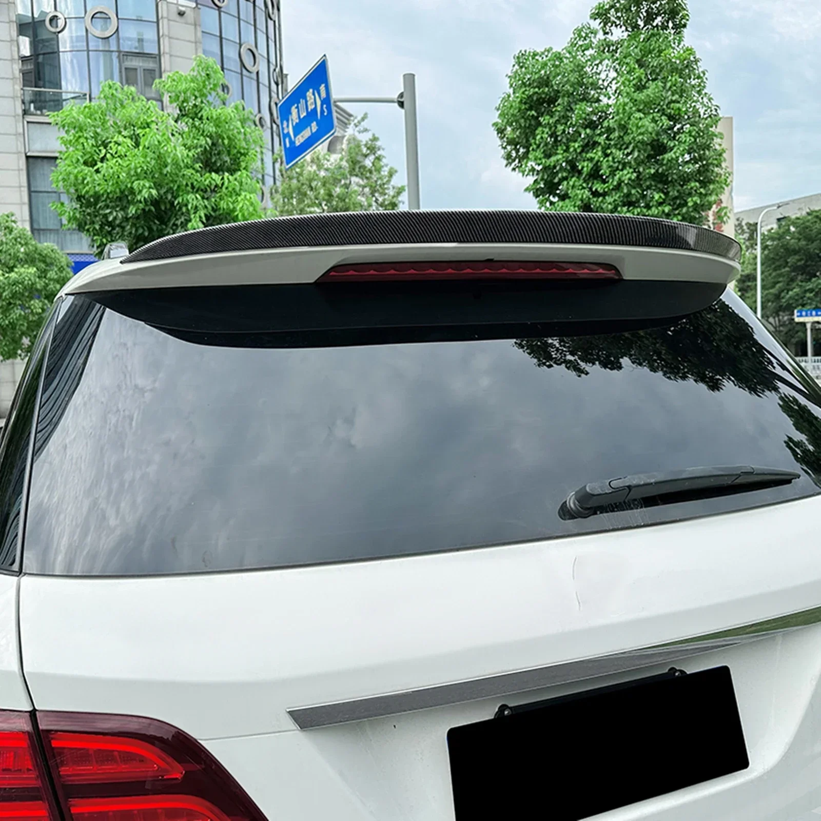 Новый! Задний спойлер на крышу крыло для Mercedes Benz W166 ML GLE Class 2012-2019 углеродное