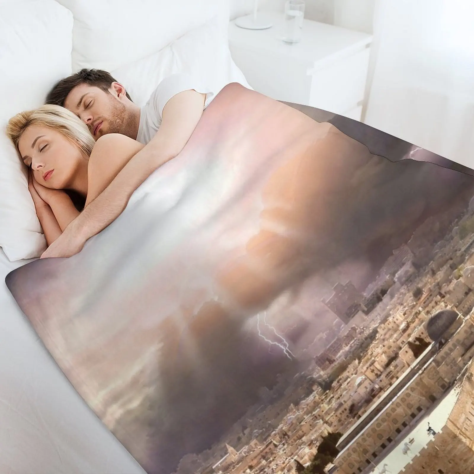 Шальом шальём плед в шотландскую клетку на диван рождественские подарки одеяла