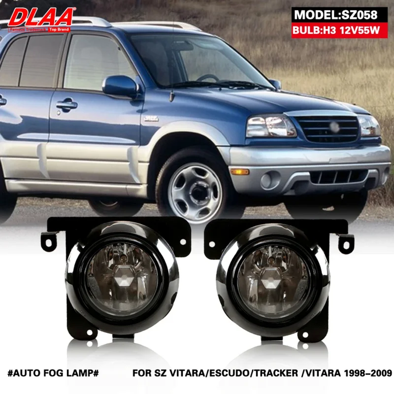 

DLAA VITARA ESCUDO TRACKER VITARA 1998-2009 Формирователь передних противотуманных фар автомобиля Точечный светильник с переключателем противотуманных фар 1 пара
