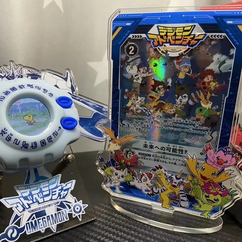 Фото Digimon 25th Anniversary Color Screen Radio Wave Tyrannosaurus Machine Special Collection Card Brick Plaque Boys Toys Xmas Gifts №1