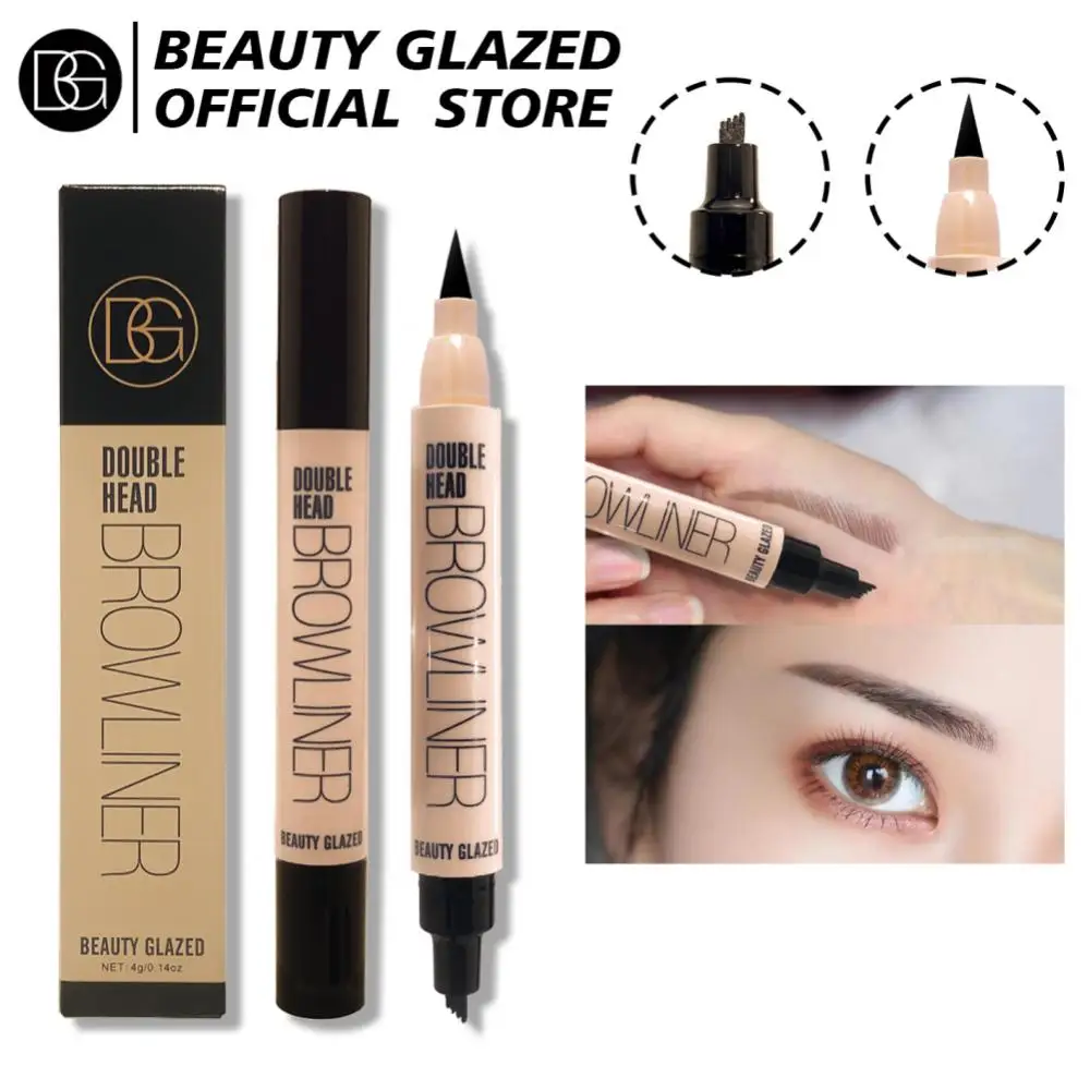 

Natural Liquid Eyebrow Pencil Eyeliner Waterproof Multi-purpose Korean Cosmetic Quick Dry Smooth Eye Brow Pen Makeup For Women