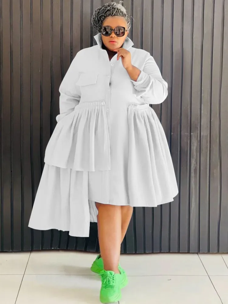 Женское платье-миди с длинным рукавом в богемном стиле