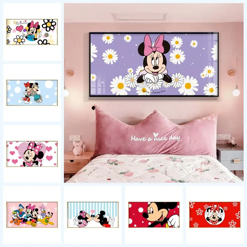 

Цифровая картина маслом Disney Микки Минни Дональд Дак мультяшный персонаж Печать на стене для спальни домашний декор для гостиной