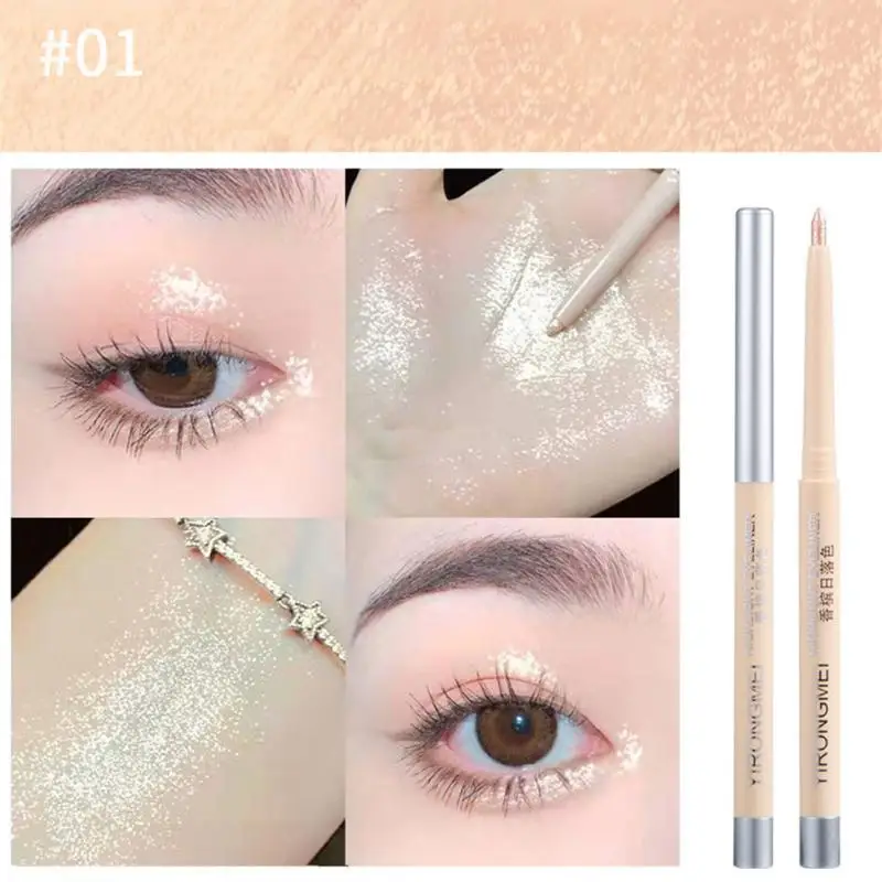 

Fine Sparkle Lying Silkworm Pen Shimmer Pearlescent Brightening Highlighter Glitter Matte Eyeshadow Pencil Eyes Makeup Cosmetics