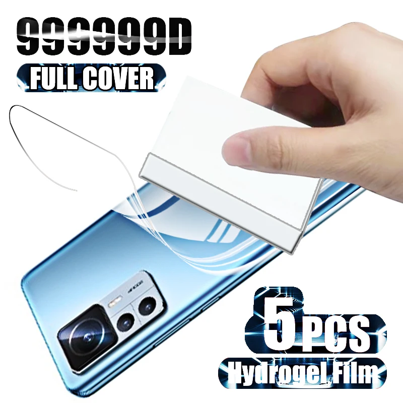 

5 шт., Гидрогелевая Защитная пленка для Xiaomi 12 T Pro Mi 12 T Pro