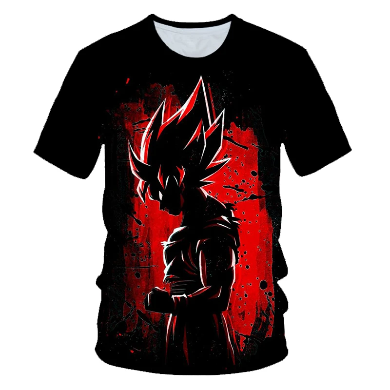 

New Dragon Ball Z T Shirt Summer Fashion Anime Wukong Daxian 3d Print Men Children Love Short-sleeved T-shirts Pattern Clothes