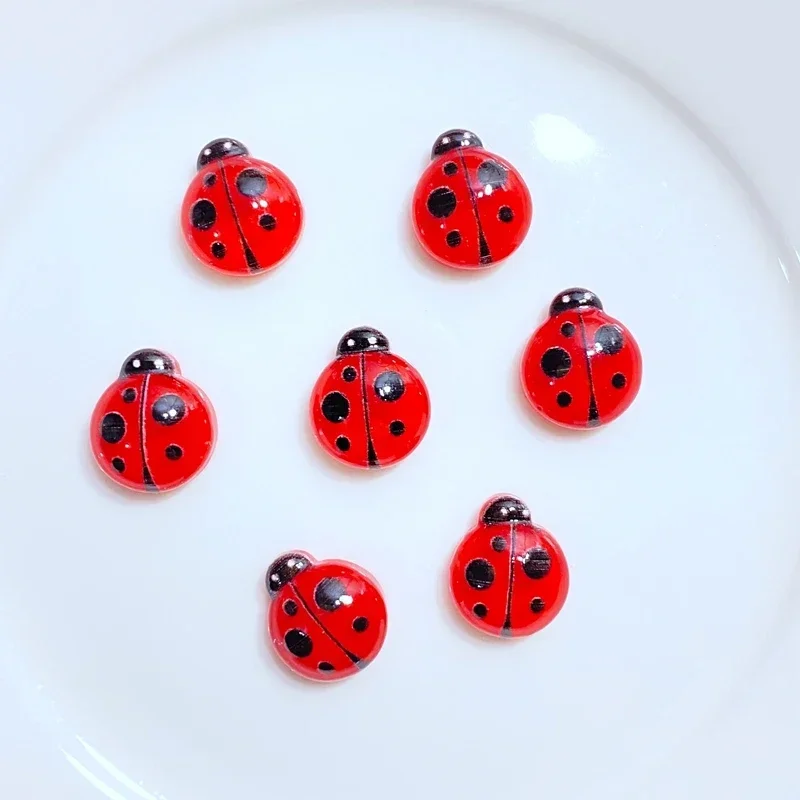 

30Pcs New Cute Mini 11*13mm Cartoon Insect Flat Back Resin Cabochons Scrapbooking DIY Jewelry Craft Decoration Accessories