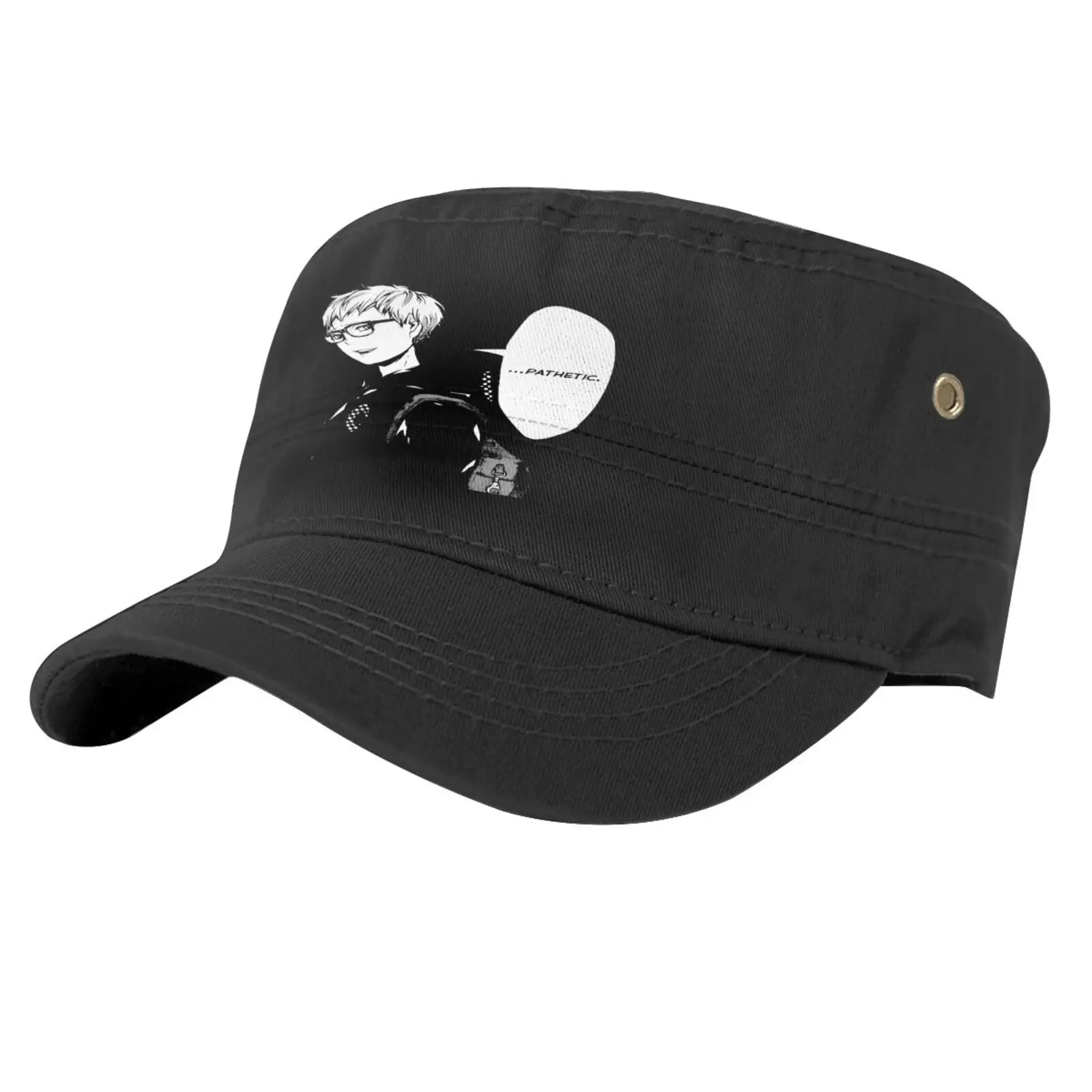 

Tsukishima Kei Haikyuu Euro Caps For Men Cap Male Men Cap Hip Hop Women's Baseball Cap Baseball Cap Winter Cap Man Hat Hip Hop