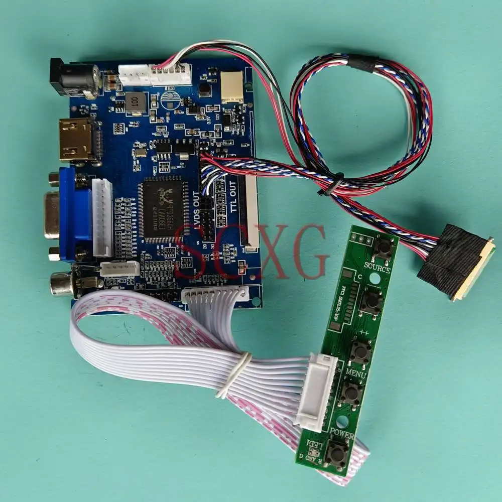 

LCD Display Controller Board Work For HB140WX1-300 AV+VGA+HDMI-Compatible Notebook Panel 1366*768 14" DIY Kit LVDS 40 Pin