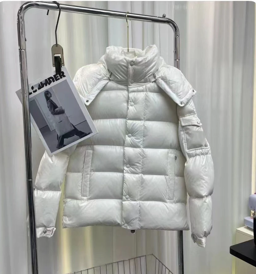 

Golf Down Jacket Men's and Women's Hooded Goose Down Bread Jacket Windproof Warm Jacket