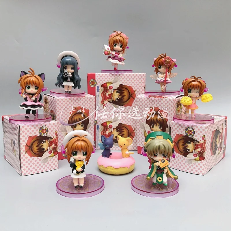 8 шт./компл. японские аниме-карты каптор Сакура милые фигурки игрушки мультяшная