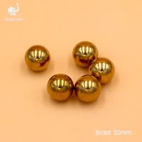20mm precision brass solid bearing balls h62 for valves furniture rails safety switches and heating units