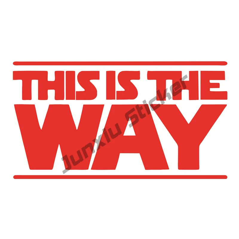 

Personality Car Stickers (THIS IS THE WAY) Cross-country Decor Motorcycle Creative Decals Car Decorative Accessories PVC10x6cm
