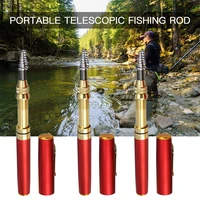 mini ultralight travel pocket pen fishing tackle telescopic fishing rod stream hand pole carp feeder