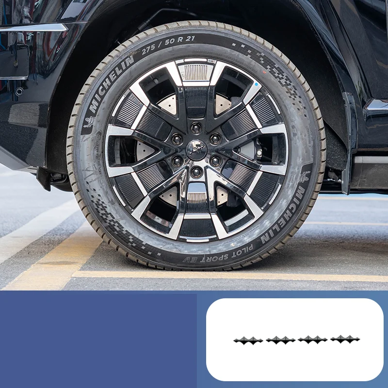 

Для BYD Leopard 8 2024 2025 автомобильный Стайлинг логотип декоративные наклейки спереди и сзади черная наклейка авто модификация аксессуары