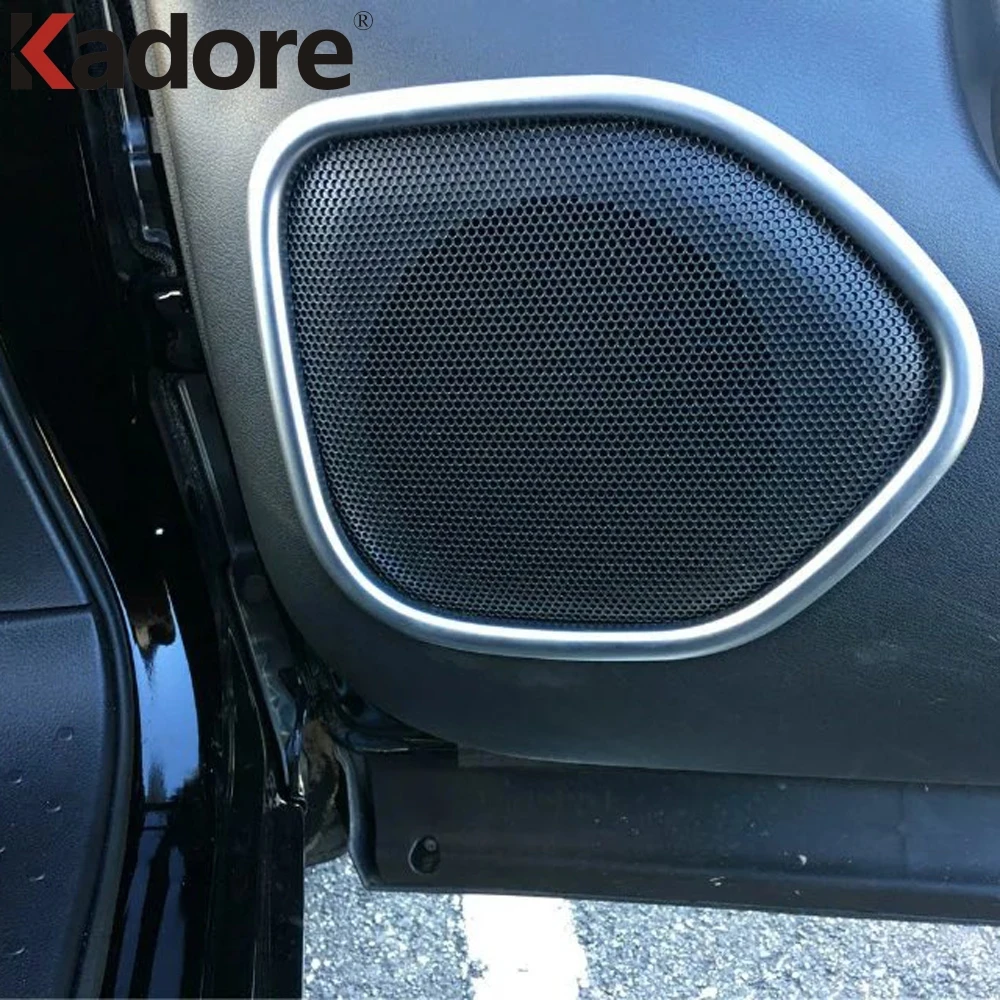 

For Nissan Serena C27 2016 2017 2018 2019 2020 2021 Chrome Door Loudspeaker Sound Chrome Speaker Cover Trim Frame Sticker