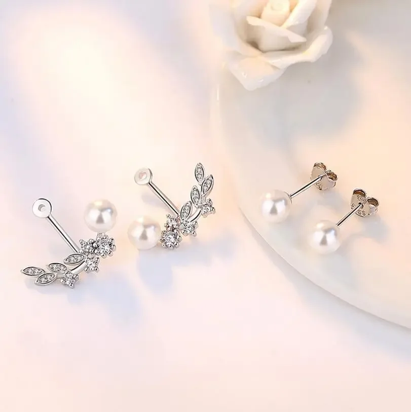 Новейшие ювелирные изделия из стерлингового серебра 925 пробы серьги-гвоздики с