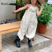 rinilucia summer new baby girl romper sleeveless printed girls jumpsuit girl clothes set suit cotton kid bodysuit