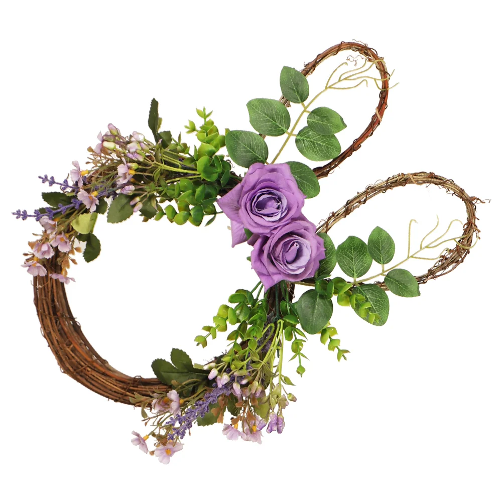 

Rattan Woven Garland Easter Wreath Decor Exquisite Easter Wreath Ornament
