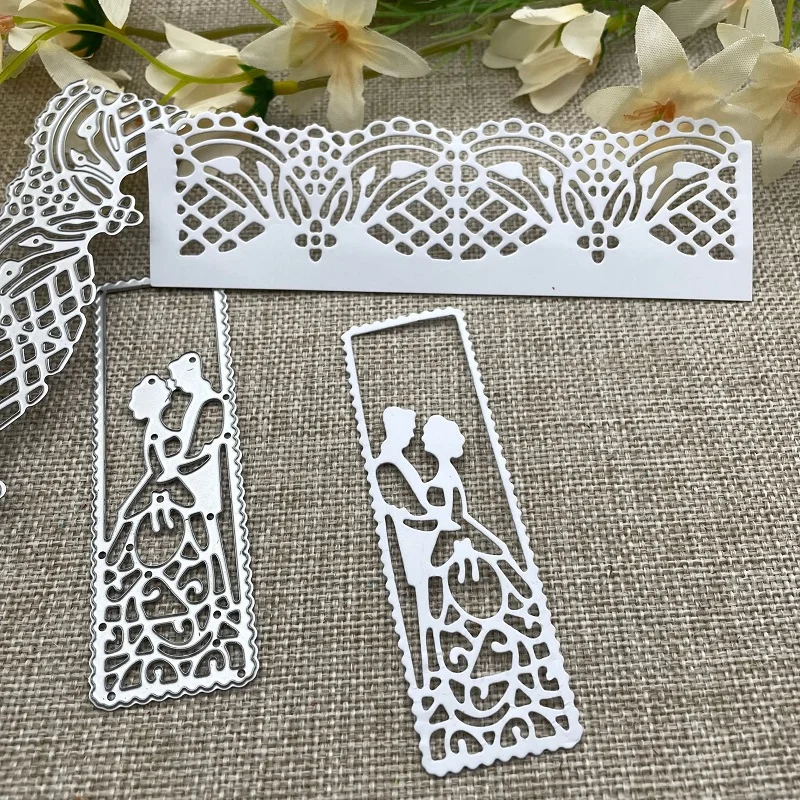 Кружевная свадебная рамка металлические штампы трафареты для сделай сам