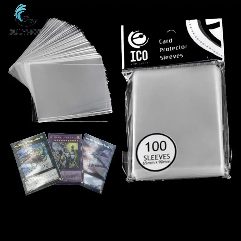 

100Pcs Transparent ICO Sealed / Unsealed Play Card Sleeve Magic Game Play Outdoor Board Games Cards Protector Accessories