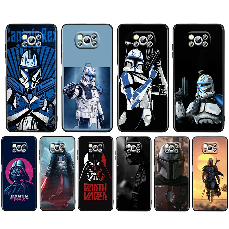 

Space star wars cool Soft Black Phone Case For Xiaomi Mi Poco X4 X3 NFC F4 F3 GT M5 M5s M4 M3 Pro C40 C3 5G Cover