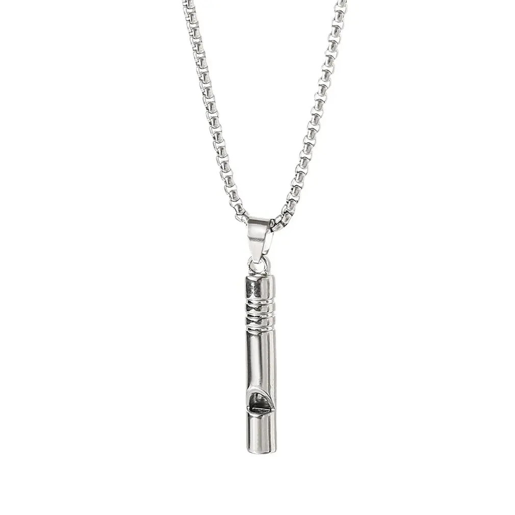 

Whistle Necklace Pendant Camping Equimpent Emergency Survival Whistle Women Men Jewelry Gifts
