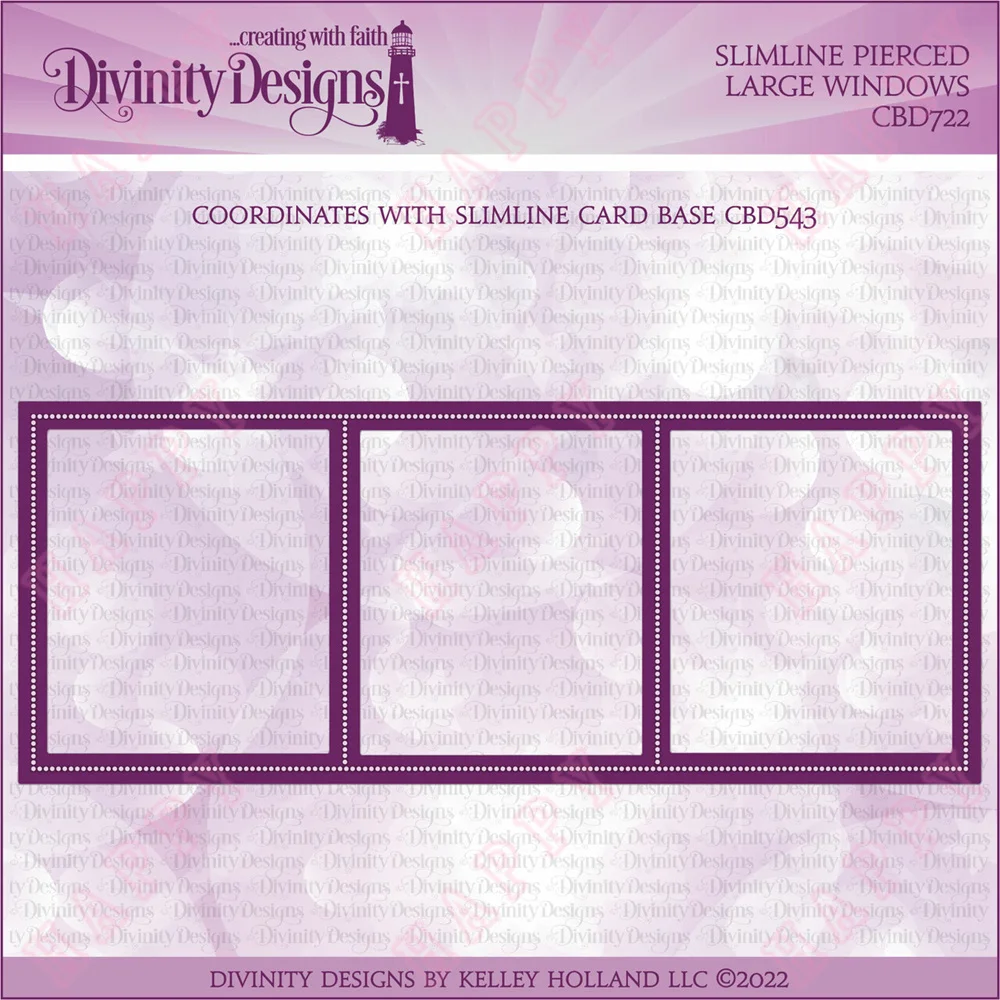 

2022 Hot New Slimline Pierced Large Windows Cutting Dies Scrapbook Diary Diy Decoration Embossing Template Greeting Card Molds