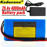 original 7s2p 29 4v 4ah 18650 battery pack 29 4v 4000mah rechargeable battery mini portable charger for ledlampcameracharger
