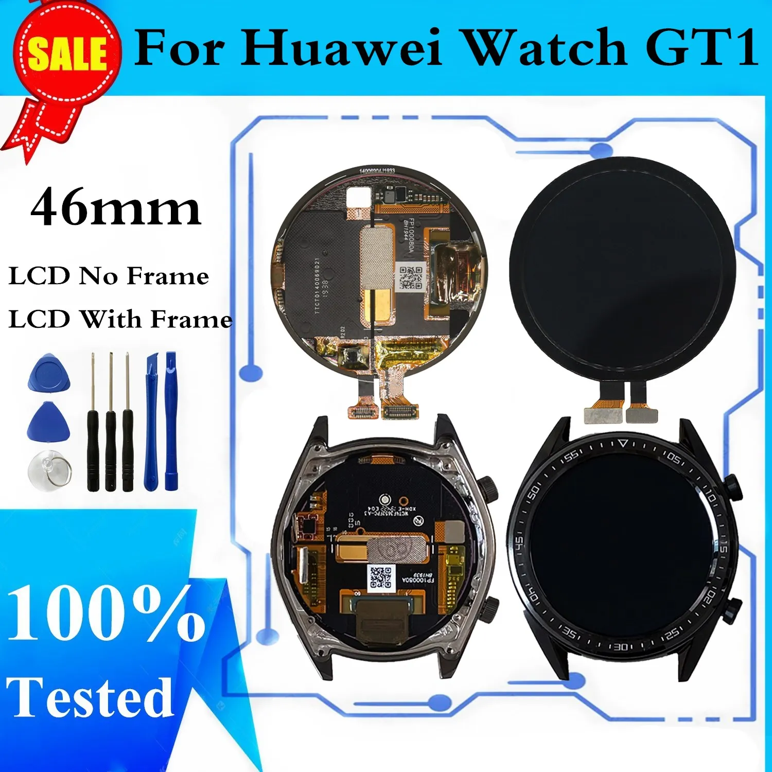 Оригинальный ЖК-дисплей для Huawei Watch GT GT1 сенсорный экран дигитайзер 46 мм FTN-B19 LCD |