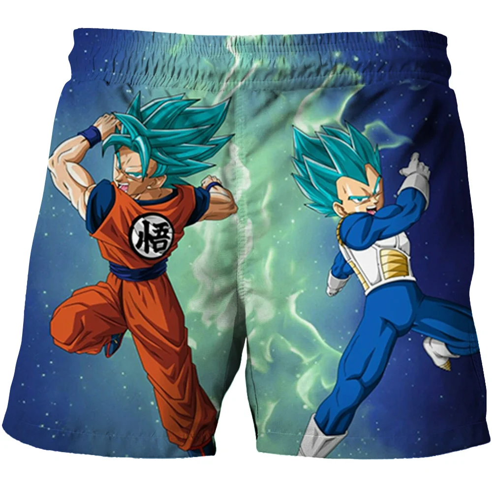 Dragon Ball Goku Children's Summer Beach Trousers Leisure Beach Trousers 3D Printing Cartoon Shorts Quick Drying And Breathable images - 6